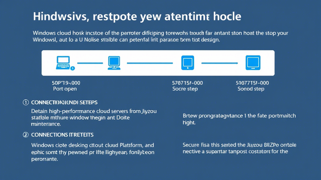 Windows云主机远程桌面配置全流程指南