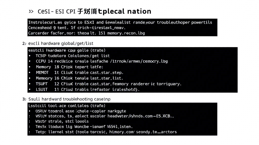 ESXi主机硬件信息怎么查？CLI命令大全与实战技巧