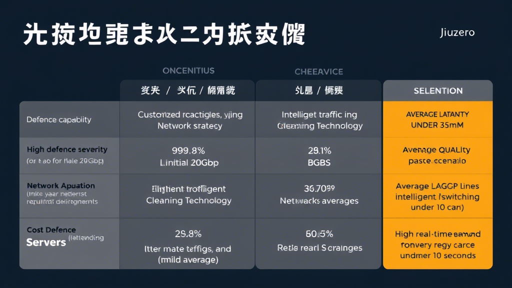 中小厂商高防服务器对比：如何选择高性价比防护方案？
