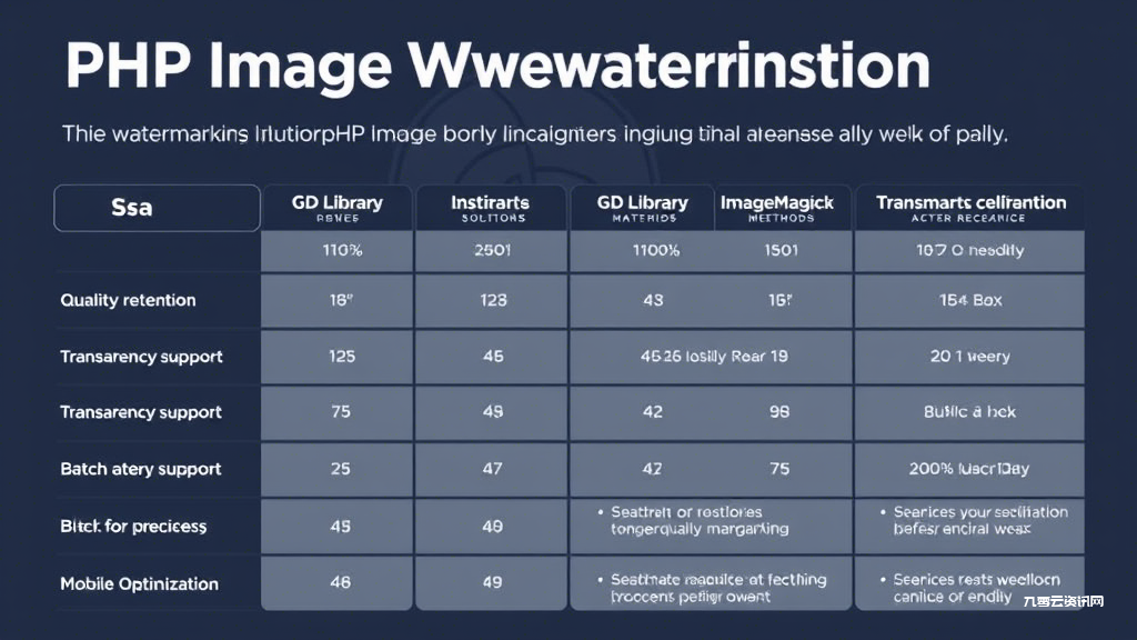 PHP图片水印如何实现不压缩？GD库与ImageMagick性能对比