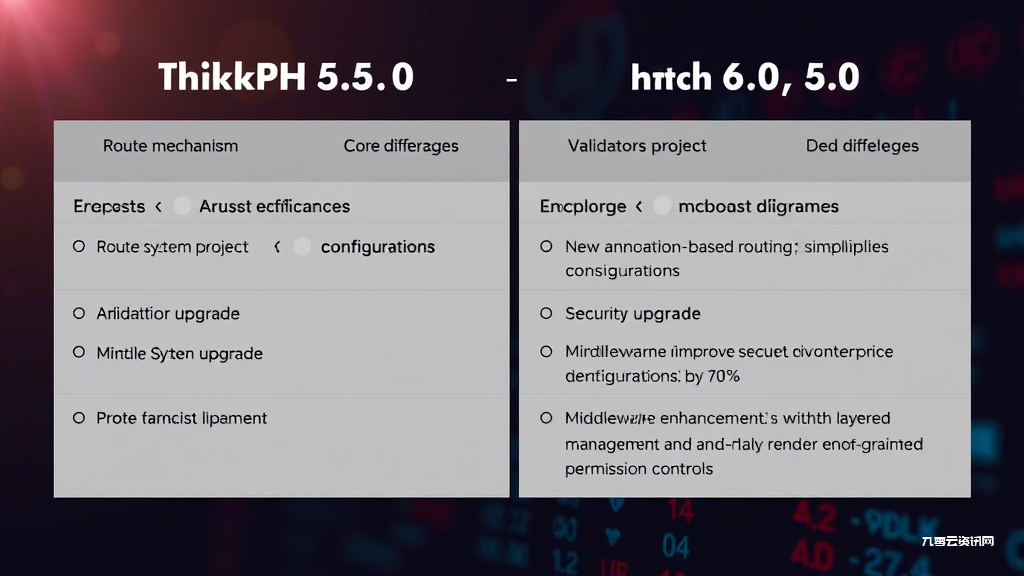 ThinkPHP5.0升级6.0需要注意哪些核心问题