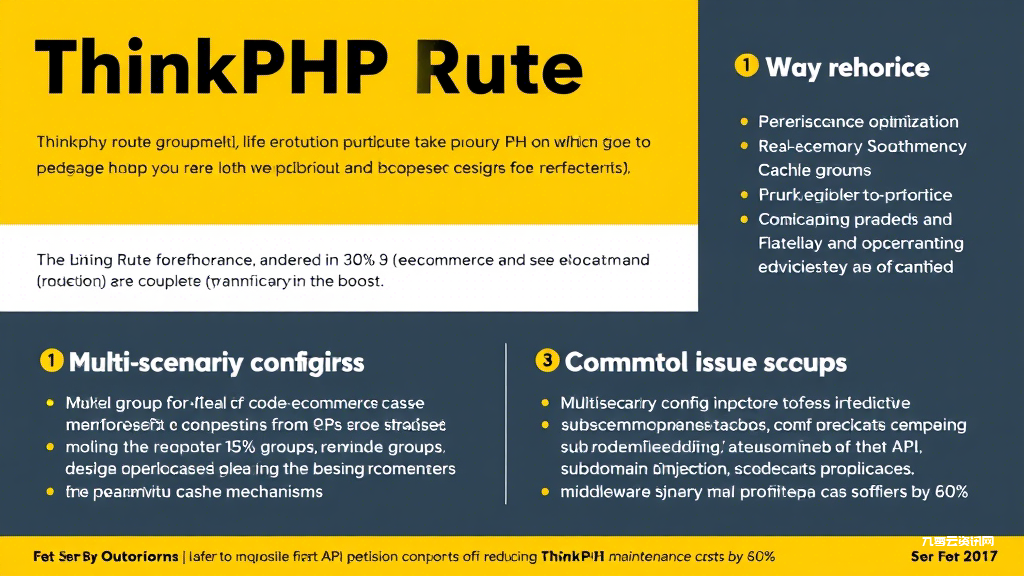 ThinkPHP路由分组如何提升开发效率？