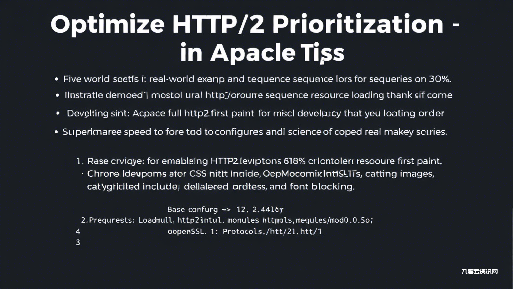 Apache服务器HTTP/2优先级配置常见误区，如何正确优化网站加载顺序？