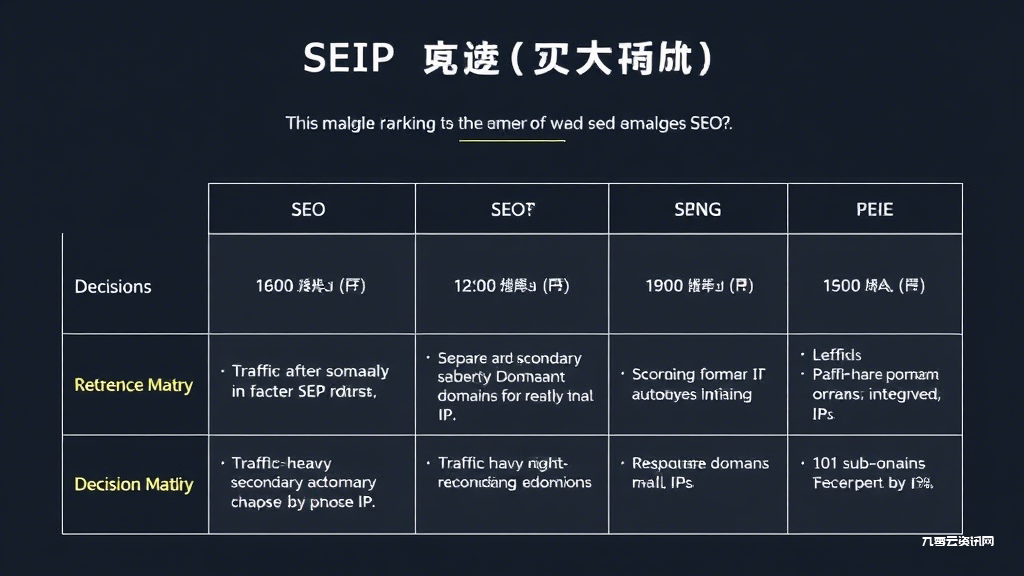 如何通过一级域名与二级域名IP配置提升网站SEO效果