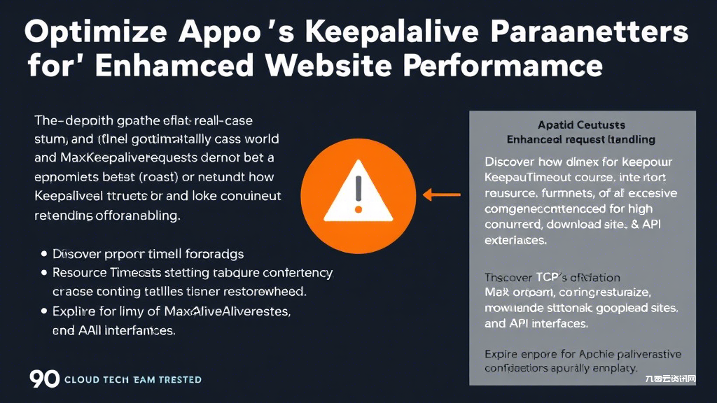 网站加载慢，Apache KeepAlive配置有哪些隐藏技巧