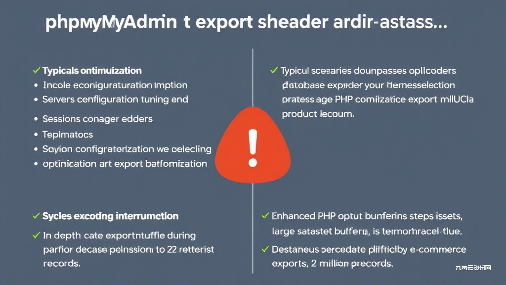 phpMyAdmin导出文件报错怎么办？头信息错误排查指南