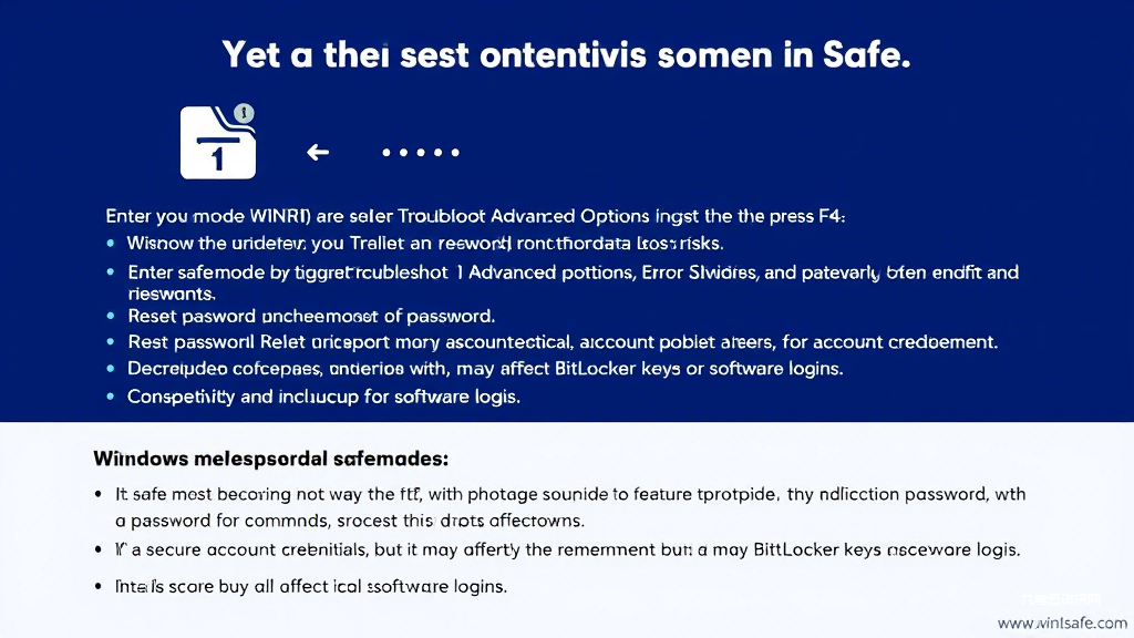 Windows登录密码忘了？安全模式三步重置，无需专业工具